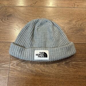 The North Face Light Gray Knit Beanie